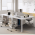 6-person office desk and chair set‌